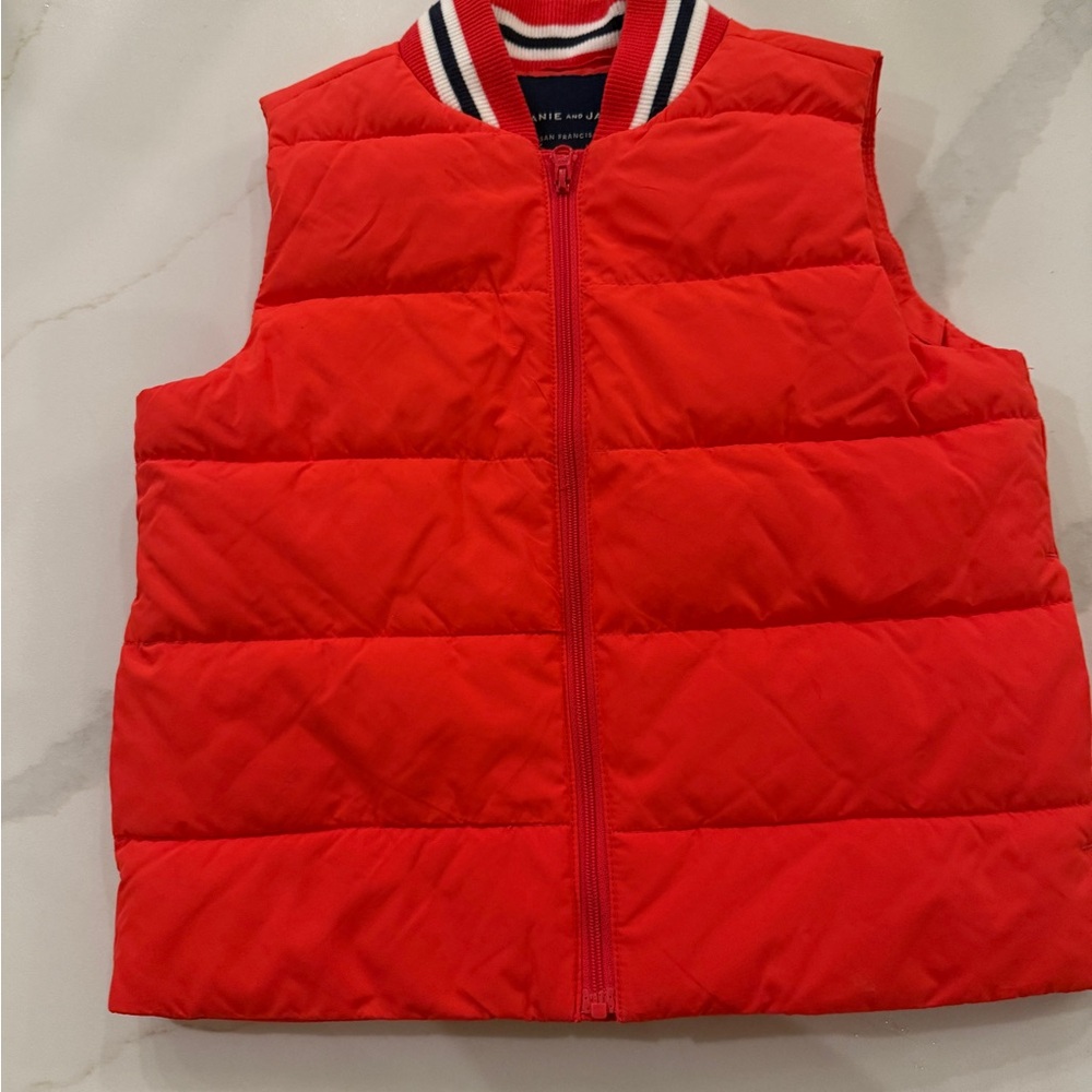 Janie and Jack Vibrant Red Quilted Vest